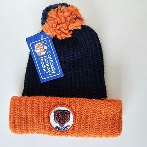 1980s Vintage Chicago Bears NFL Beanie Hat with Tags
